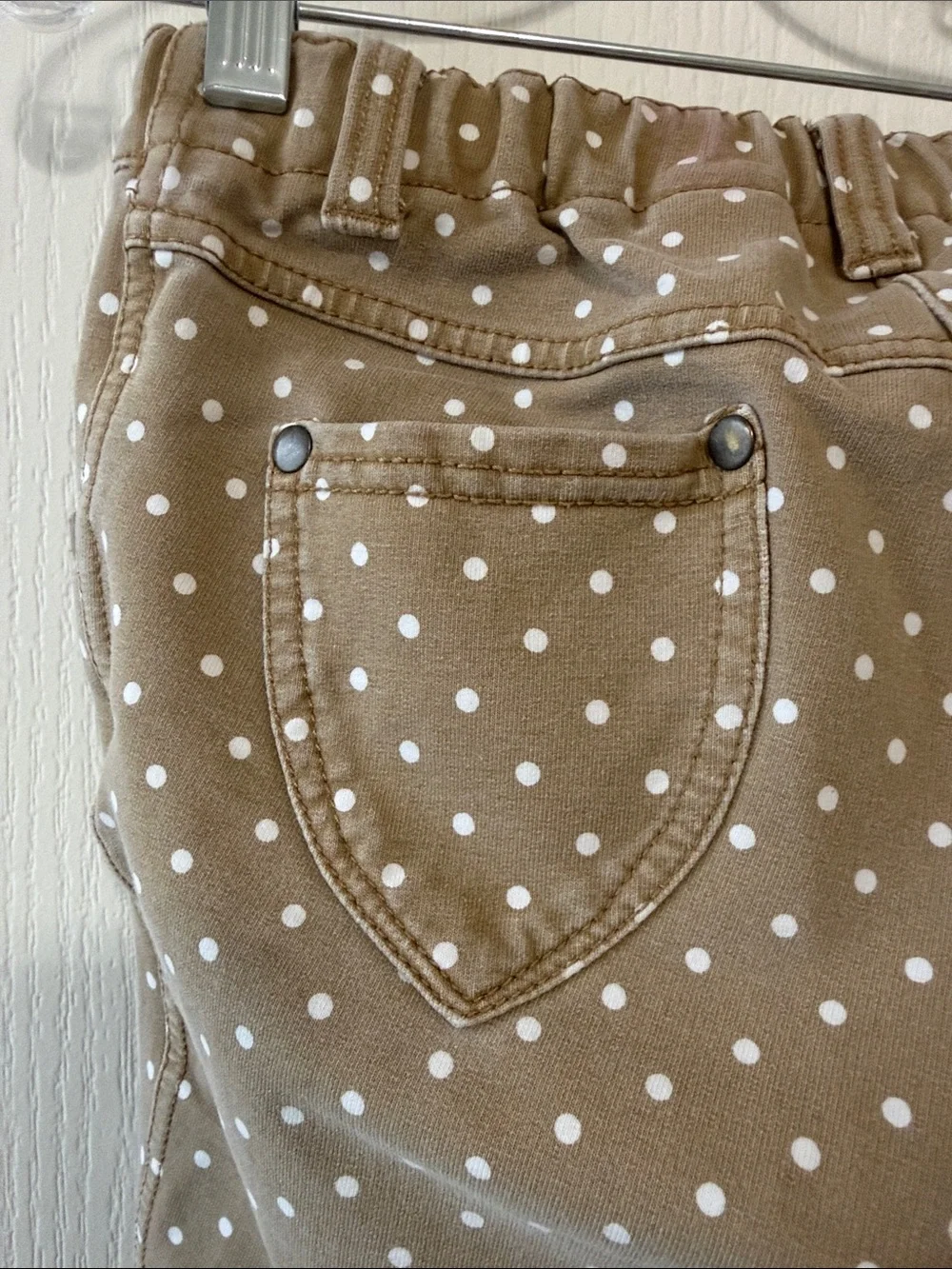 Hanna Andersson Tan Polka Dot Kids Pants